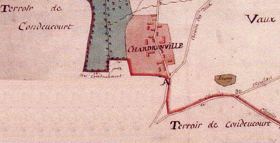 Chardronvillle - Plan Terrier de Sagy 1815