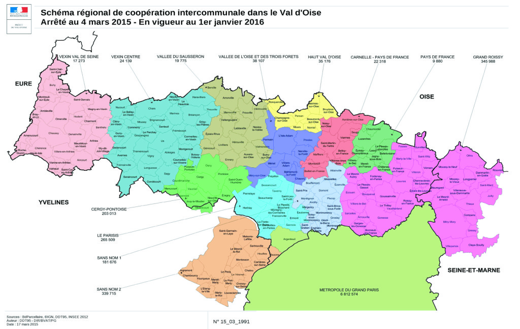 Schéma régional de coopération intercommunale dans le Val d'Oise